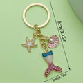 Starfish, Shell and Mermaid Charm Keychains Featuring Starfish, Shell Across 29 Variations view 9