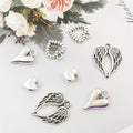 Metallic Heart Metal Charms with 4 Listed Options for DIY Jewelry Making view 3