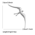 Sleek Swallow Brooch In Gold And Silver Tone Finishes view 7