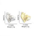 Polished Gold Silver Heart Glass And Alloy Charms in 20 Styles view 2