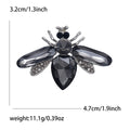 Silver Crystal Bee Insect Rhinestone Brooch Five Colors view 6