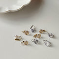 Gold Silver Spiral Disc Ear Clip Converters Stud Posts view 2