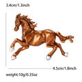 Running Horse Brooch in Five Glossy Enamel Finishes view 7