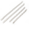 Short Curb Chain Extenders in Gold and Silver Tones view 3