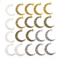 Gold-Tone Moon Metal Charms with 4 Listed Options for DIY Jewelry Making view 1