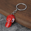 Red Hat Metal Keychain Fashion Gift Accessory for Men