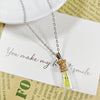 Pale Yellow Necklace