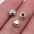 7x7mm 0.75g Multicolor Zinc Alloy Round Large Hole Spacer Beads for Bracelet Necklace DIY Jewelry Making