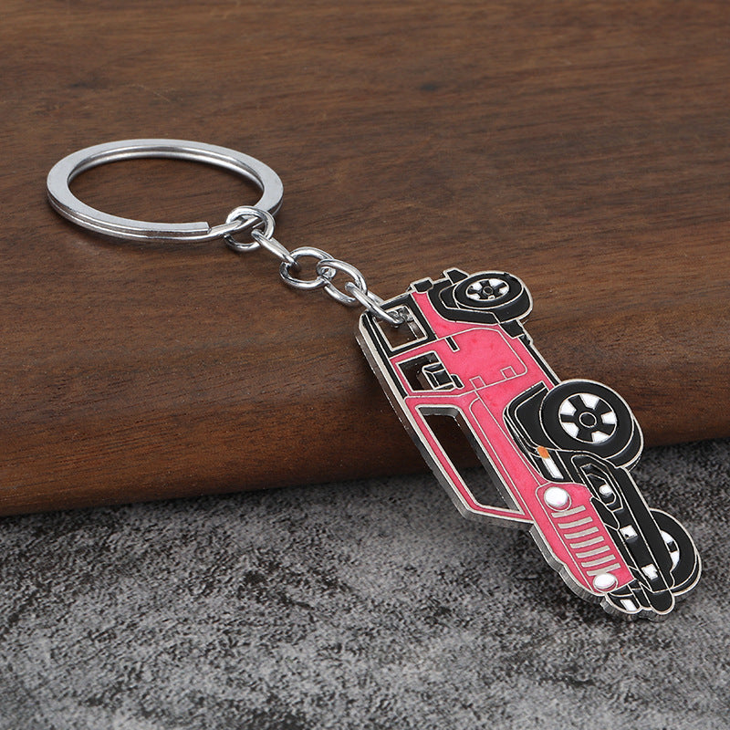 Off-Road Pickup Truck Zinc Alloy Keychain Bag Charm Accessory