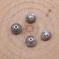 Ridged Disc Large-Hole Spacer Bead in 1 Finish for Jewelry Making view 2