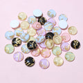 Round Mixed Print Resin Cabochons in Ten Assorted Sets view 10