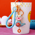 Crystal Fortune Snake Keychains with Cords and Loose Braided Loops view 2