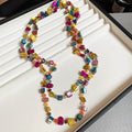 Long Multicolor Shell Crystal Bead Necklace Three Styles view 7