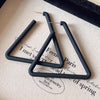 Black Triangle Hoop