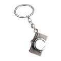 Camera Shaped Metal Keychain With Split Ring In Three Finishes view 5
