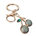 Rhinestone Cherry Keychains in Six Stone Accent Colors view 5