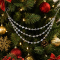 Clear Faceted Crystal Bead Christmas Tree Hanging Ornament view 1