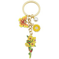 Butterfly and Flower Bouquet Enamel Keychains, 4 Colors view 5