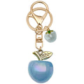 Blue-Led Six-Color Iridescent Apple Keychain Collection view 5