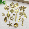Matte Gold-Tone Butterfly Metal Charms with 31 Listed Options view 2