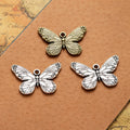 Detailed Butterfly Metal Pendant Charm For Jewelry Making view 1