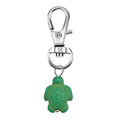 Green Synthetic Turquoise Turtle Lobster Clasp Keychain view 5