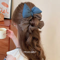 Oversized Fabric Scrunchie With Knotted Bow 4 Styles view 4