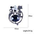 Jeweled Tulip Brooch With Oversized Faceted Center view 5