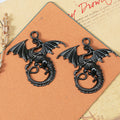 Winged Dragon Metal Charm in 6 Finishes for Jewelry Crafts view 9