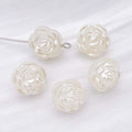 Twenty-Style Ivory Faux Pearl Shaped Spacer Bead Collection view 10