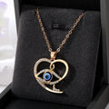 Gold and Silver Tone Geometric Hamsa Evil Eye Pendant Necklaces view 4