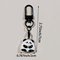 Panda Figure Black Clip Charms in Five Distinct Poses view 7