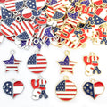 Enamel-Look Gold Silver Heart Alloy Charms in 8 Styles view 4