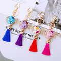 Jeweled Lucky Pufferfish Tassel Keychains in Four Colors plus Assorted Option view 7