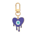 Twelve Piece Gold Tone Owl Heart Butterfly Evil Eye Keychain Set view 5