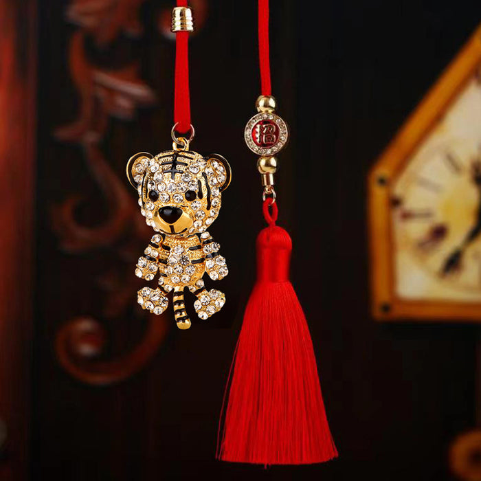 Mixed Tiger Child Vehicle Hanging Ornaments in Two Pictured Designs