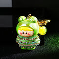 Jeweled Frog Baby Doll Keychains in Five Colors plus Assorted Option view 1