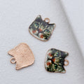 Enamel Cat Face Charms in Six Designs for Jewelry and Craft Making view 5
