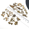 Gold-Tone Cat and Cat Paw Metal Charms with 26 Listed Options view 3