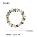 Angular Crystal Wreath Brooch in Clear or Multicolor Stones view 6