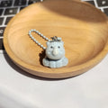 Flocked Mini Animal Keychains Bead Ball Chain 36 Styles view 7