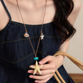 Shell And Starfish Pendant Cord Necklaces In Four Styles view 9