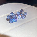 Crystal Flower Studs and Stone Set Hoop Earrings with Metal Settings view 7