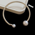 Snake Coil Pearl Open Cuff Choker and Bracelets Metal view 7