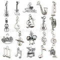 Antique Silver Musical Instrument and Guitar Metal Charms with 29 Listed Options view 7