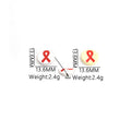 Colorful Awareness Ribbon Bead Jewelry Components For DIY Earrings And Bracelets Charms view 5