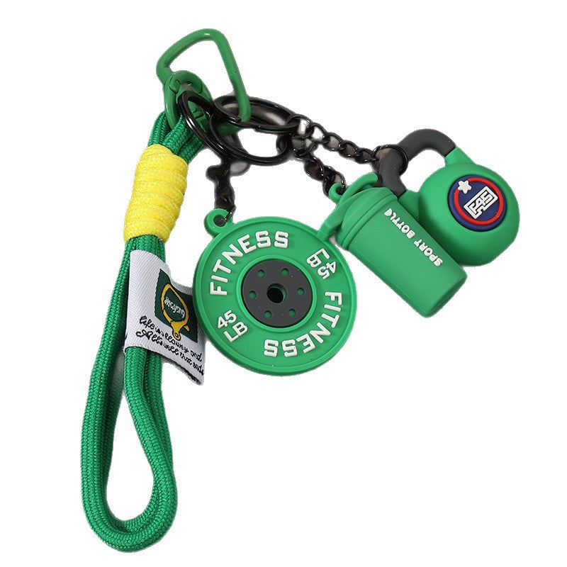 Mini Fitness Weight Plate Keychain for Bag Car or Keys