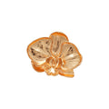 Metal Alloy Orchid Flower Brooch Pins Gold Or Silver Tone view 5