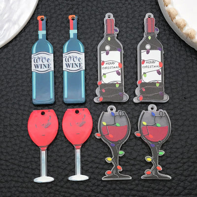 Printed detail graphic for the wine bottle charms