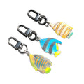 Flocked Tropical Fish Keychains Lobster Clasp 3 Styles view 5